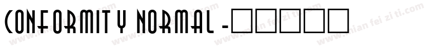 Conformity Normal字体转换